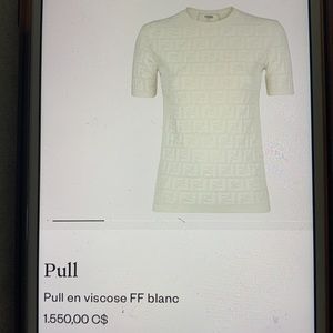Authentic Fendi Shirt sz XXL Worn Once